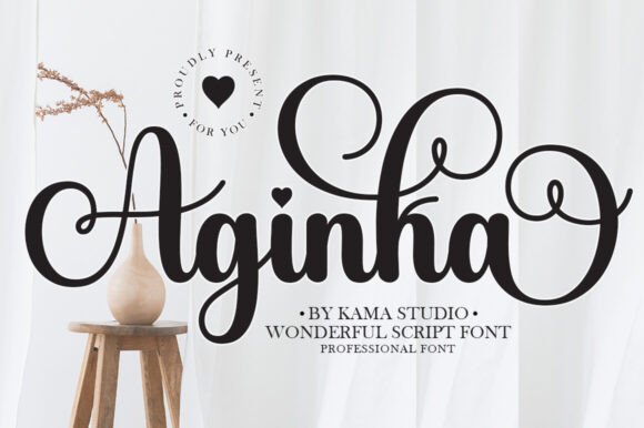 Aginka: A Script Font for Crafting Beauty and Readability