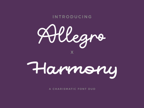 Allegro X Harmony Duo: A Font Duo That Breathes Life Into Your Crafts
