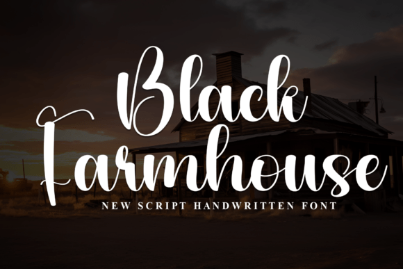 Black Farmhouse: A Timeless Script Font for Handmade Creators