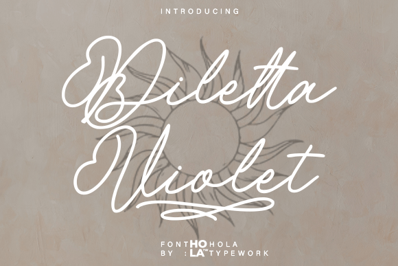 Diletta Violet: A Script Font for Digital Design