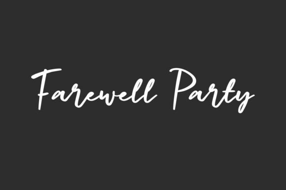 Farewell Party Font for Handmade Creators