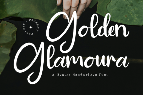 Golden Glamoura: A Timeless Script Font for Editorial Design