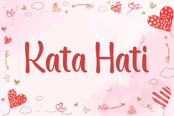 Kata Hati: A Playful Script Font for Editorial Design