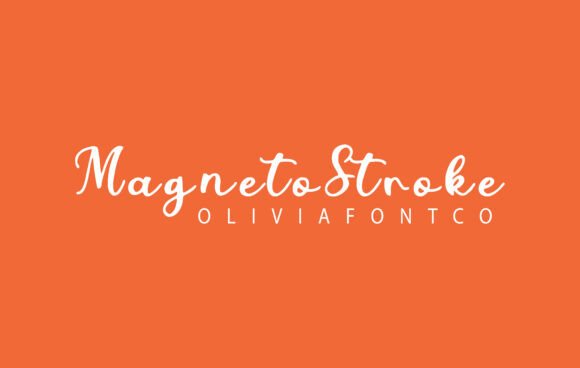 Magnetostroke: A Romantic Handwritten Font for Crafters and Designers
