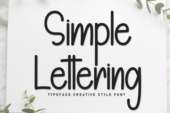 Simple Lettering: A Font That Elevates Your Brand