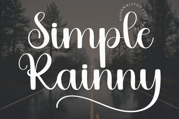 Simple Rainny: A Script Font with Elegance and Versatility