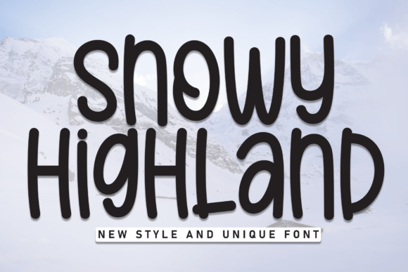 Snowy Highland: A Delightful Handwritten Typeface for Branding