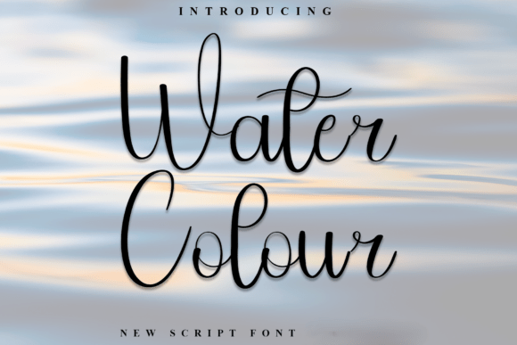 Water Colour: A Script Font for Editorial Elegance